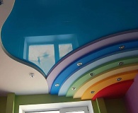 Многоуровневые натяжные потолки